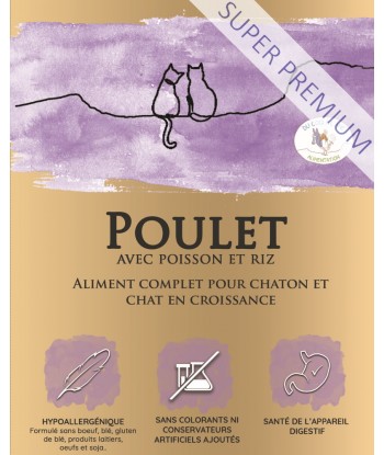 Chaton - Poulet / Poisson -...