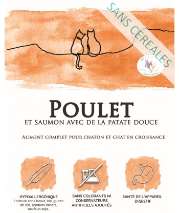 Chaton - Poulet / Saumon -...